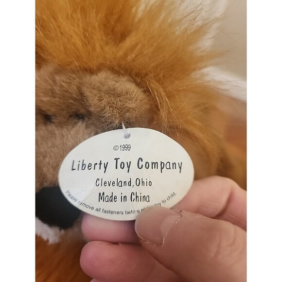 Vintage Liberty Toy Lion Plush Still Has Tag Attached - Picture 4 of 8